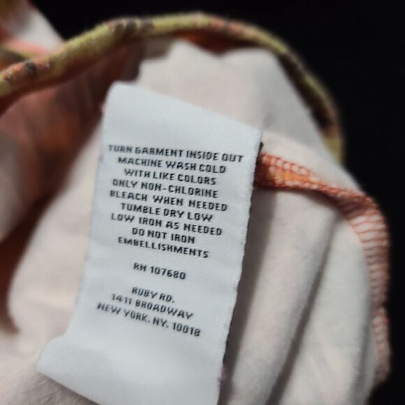 Ruby Rd Womens Top Multi-Color Size Small Cotton Blend Long Sleeve Stretch - Picture 8 of 12